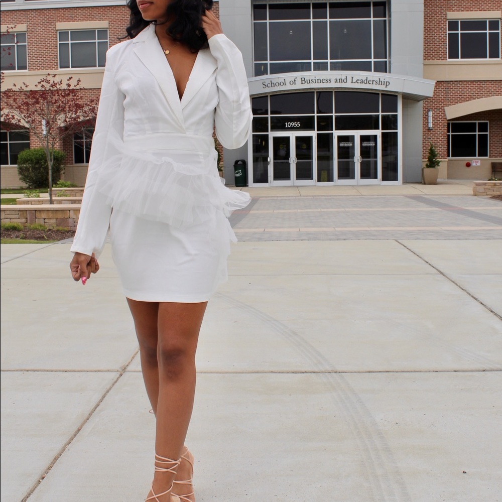 Tulle blazer dress